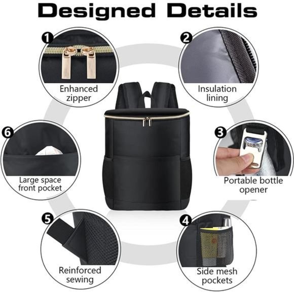 Insulated Cooler Backpack Outdoor - Leak Proof Backpack Cooler 30 Cans main image 4